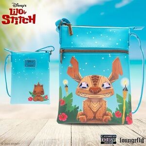 Loungefly Limited Edition Disney Lilo & Stitch Tiki Passport Crossbody B…